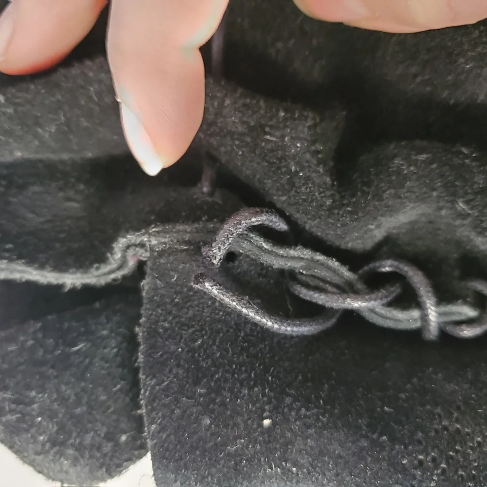 Sigrid Olsen Black Suede Lace-Up Hobo Bag - Picture 5 of 6